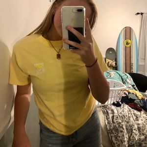 salty dog cafe pastel yellow t-shirt